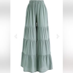 Chicwish Sage Tiered Wide-Leg Pants